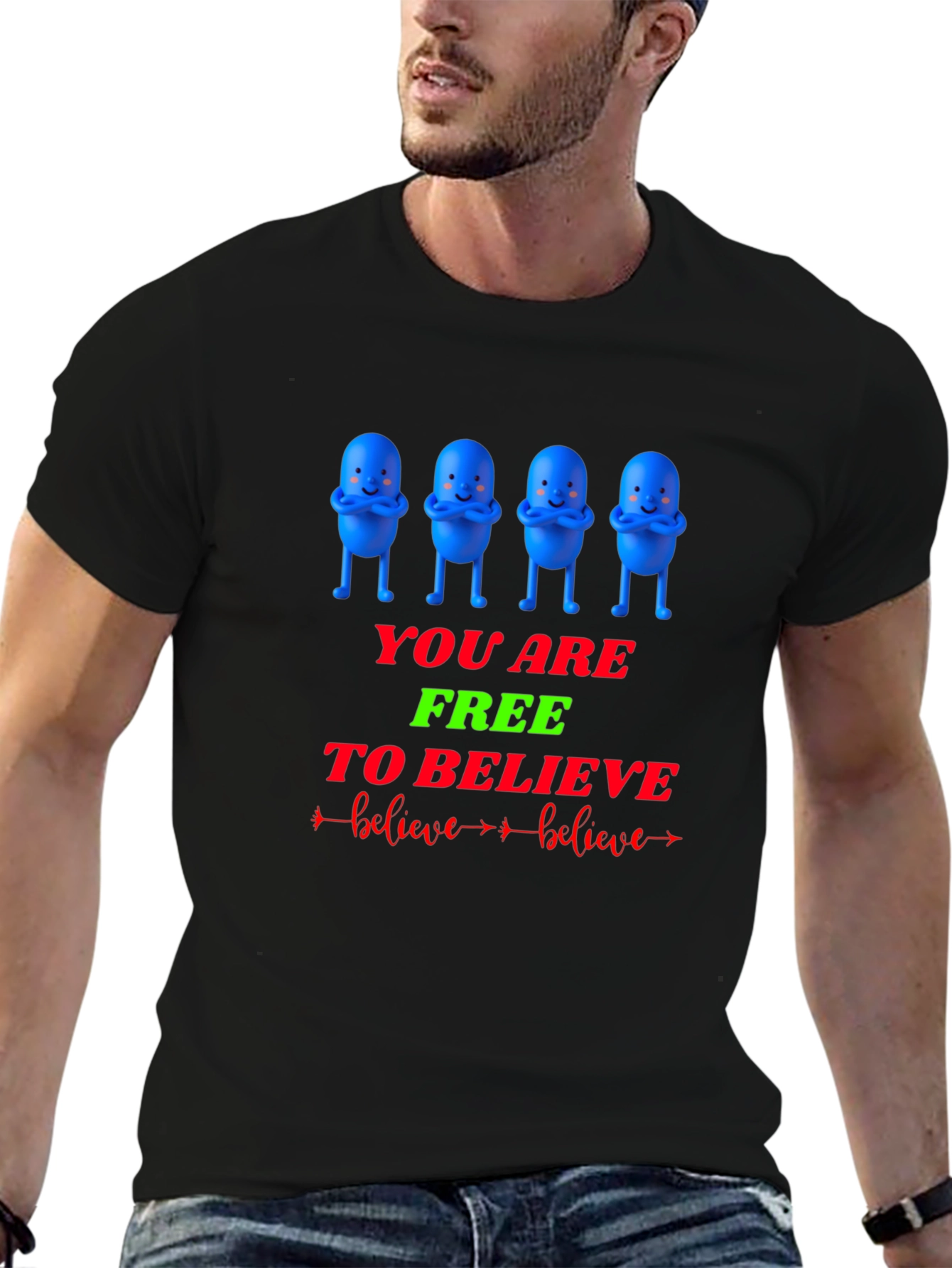 You Are Free to Believe Graphic T-Shirt