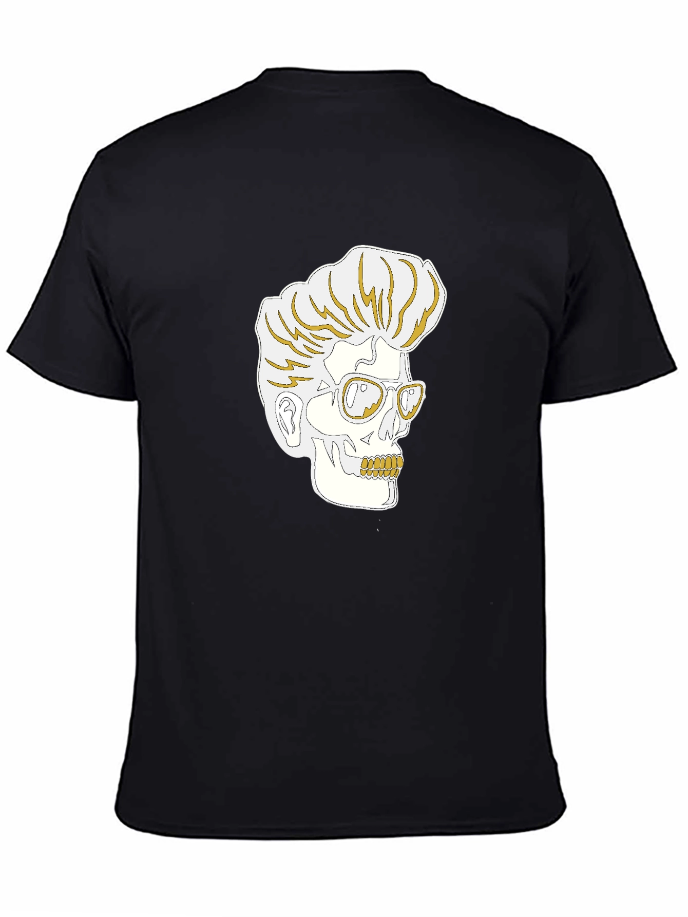 Rockabilly Skull Graphic T-Shirt