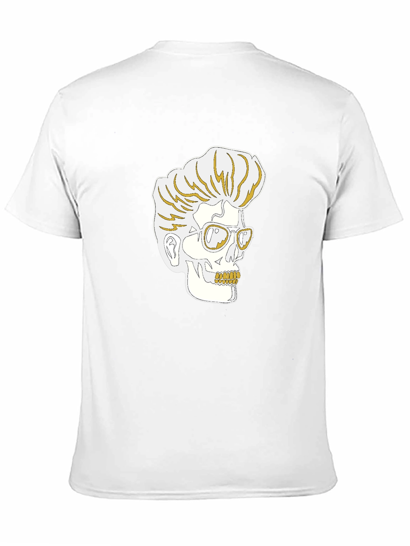 Rockabilly Skull Graphic T-Shirt
