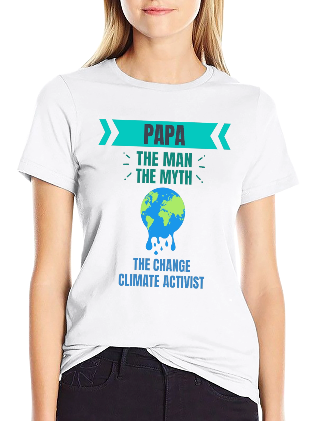 Papa Climate Activist T-Shirt