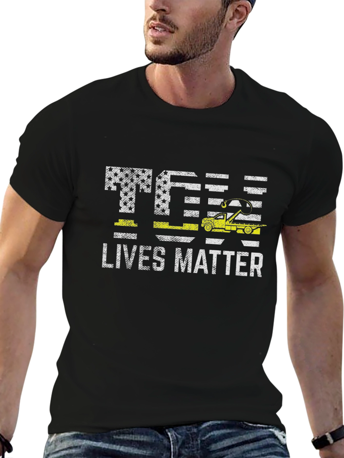 Tow Lives Matter American Flag T-Shirt