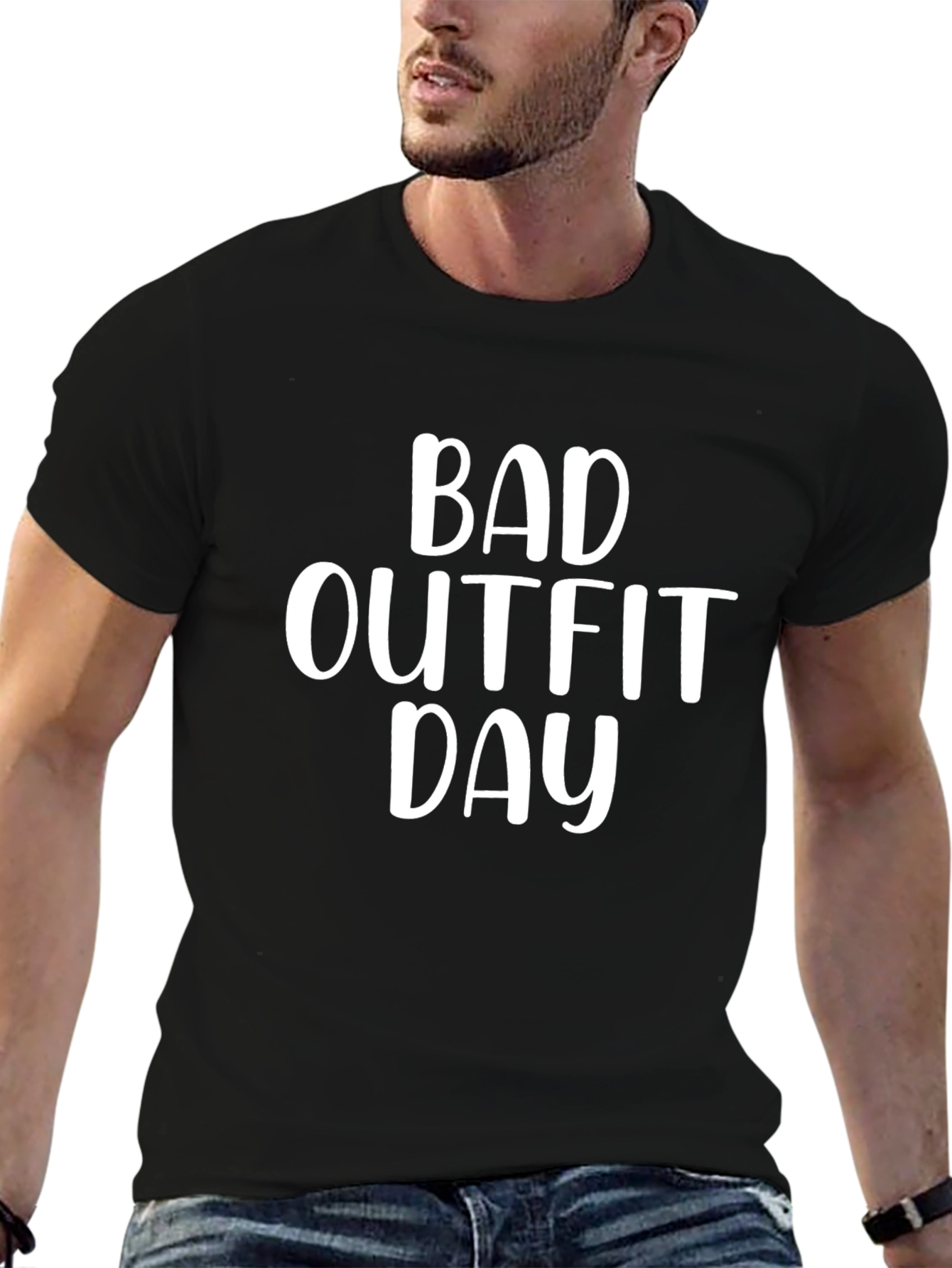 Bad Outfit Day Graphic Tee - Funny Unisex T-Shirt