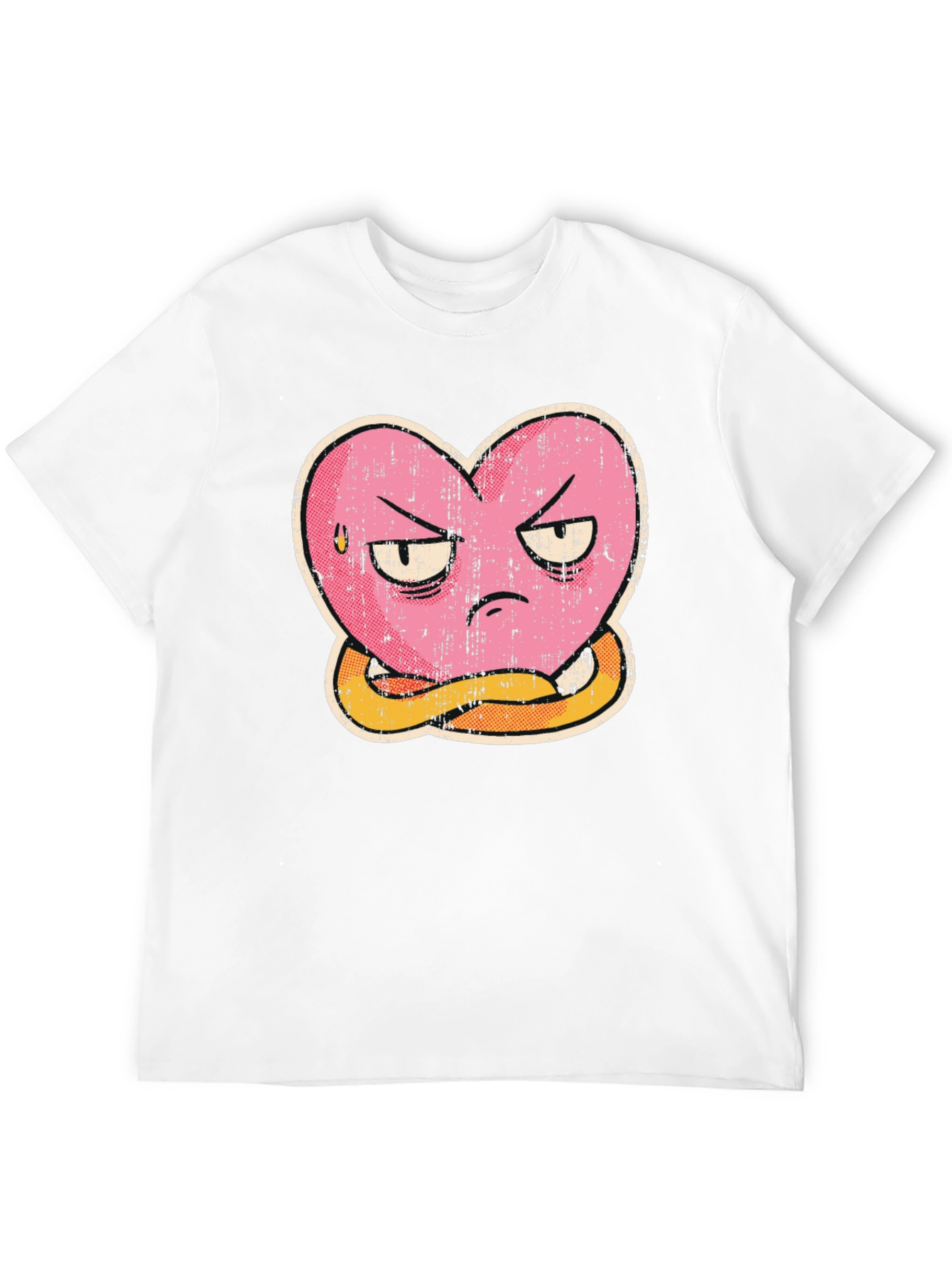 Grumpy Heart Graphic Tee - Funny T-Shirt