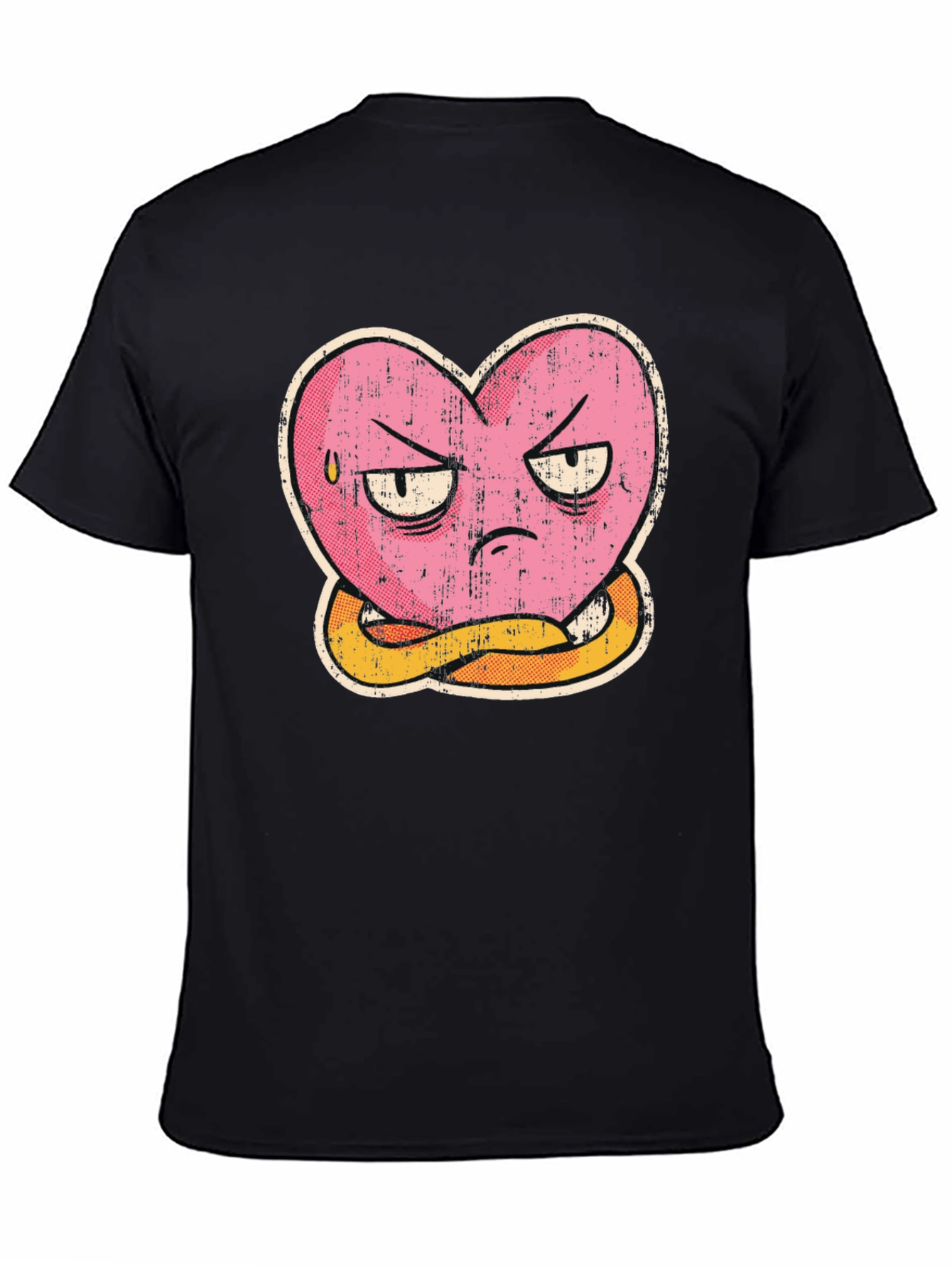 Grumpy Heart Graphic Tee - Funny T-Shirt