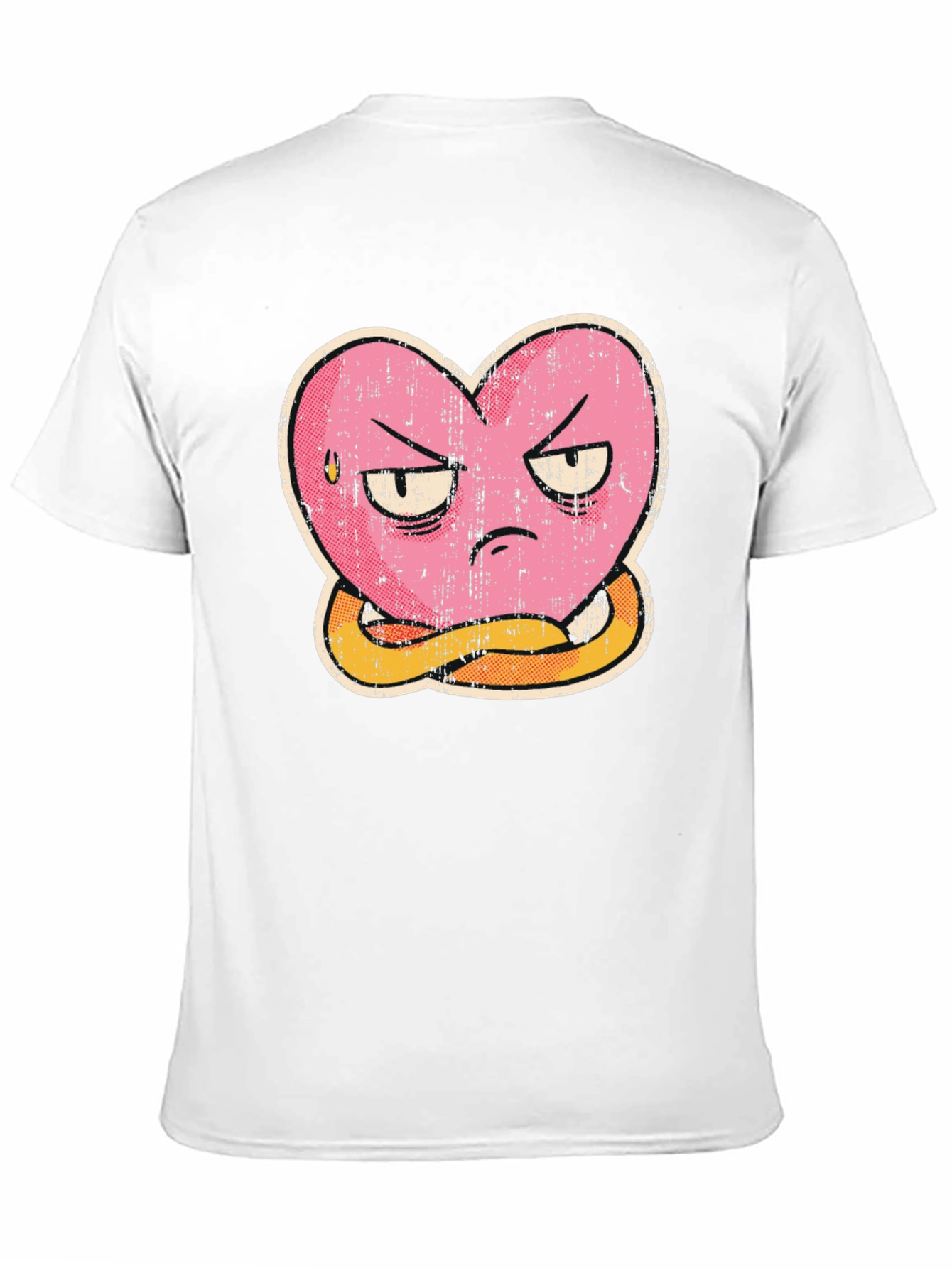 Grumpy Heart Graphic Tee - Funny T-Shirt