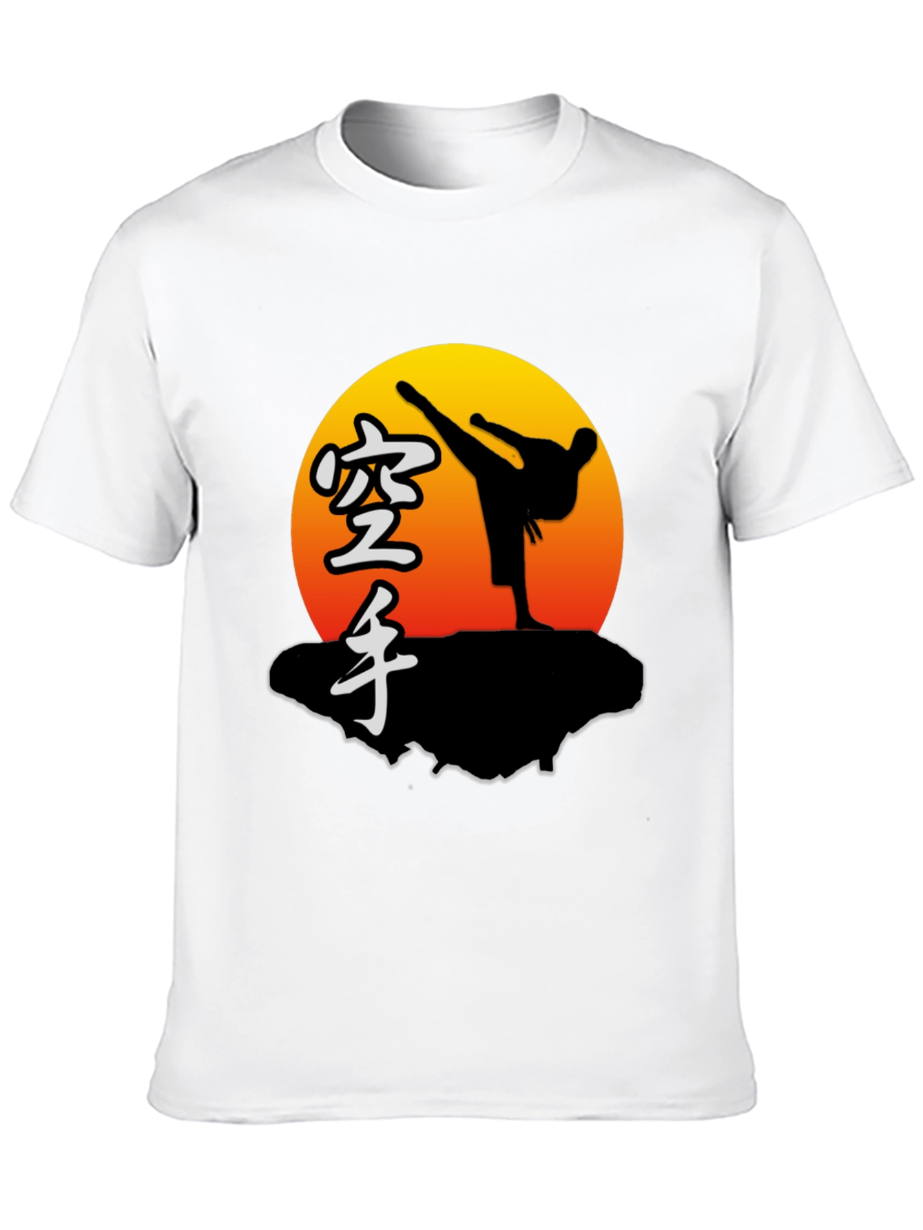 Karate Sunset Graphic Tee - Martial Arts T-Shirt
