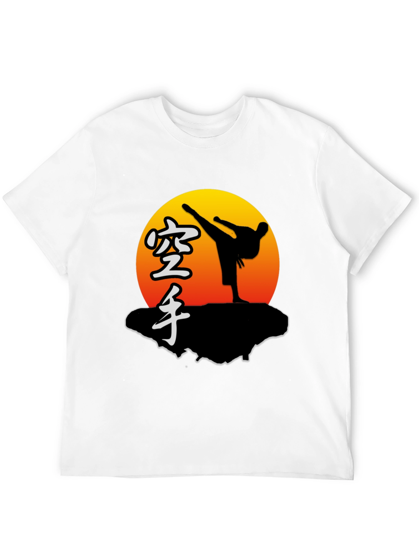 Karate Sunset Graphic Tee - Martial Arts T-Shirt