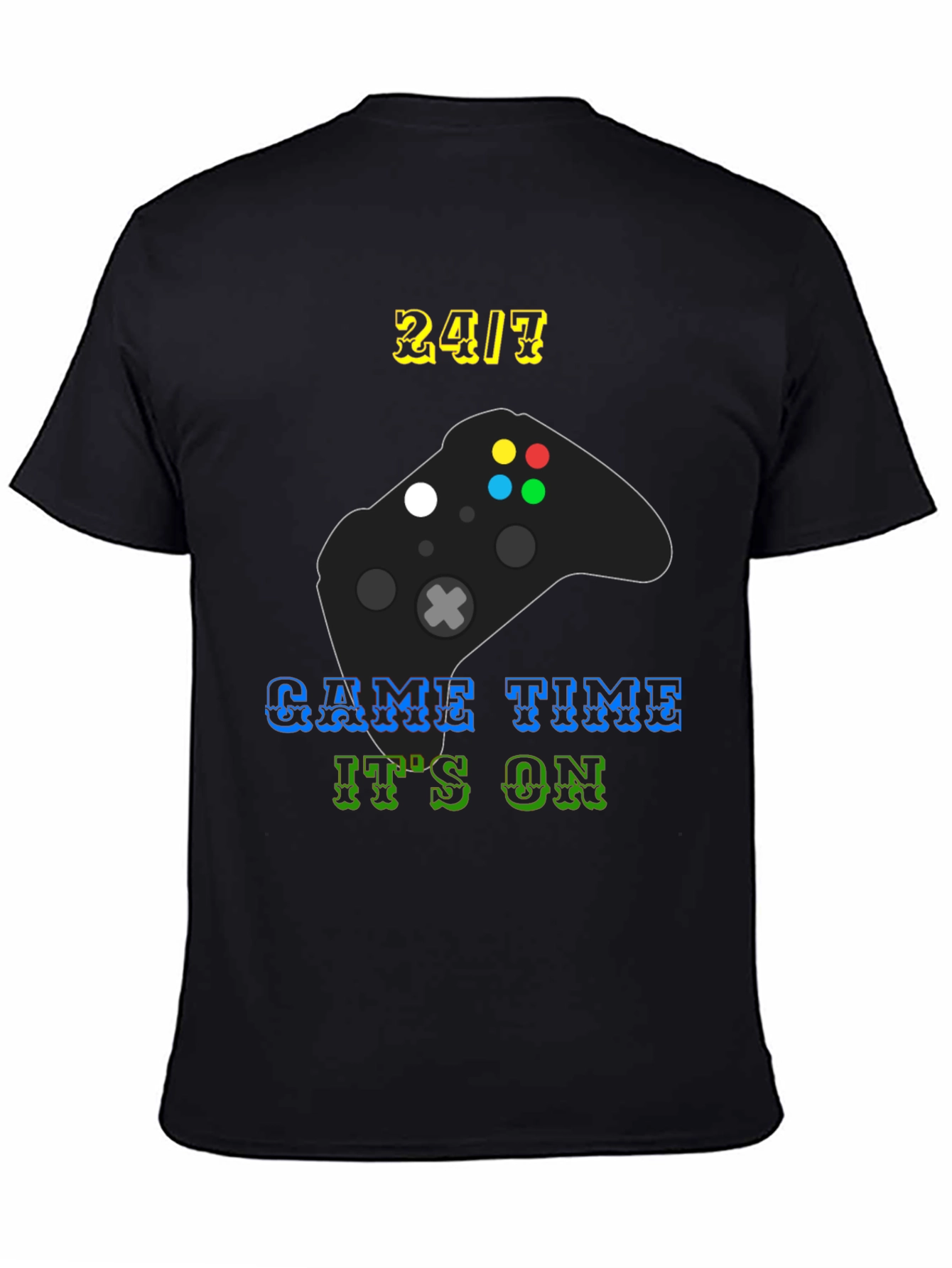 24/7 Game Time T-Shirt - Gamer Style