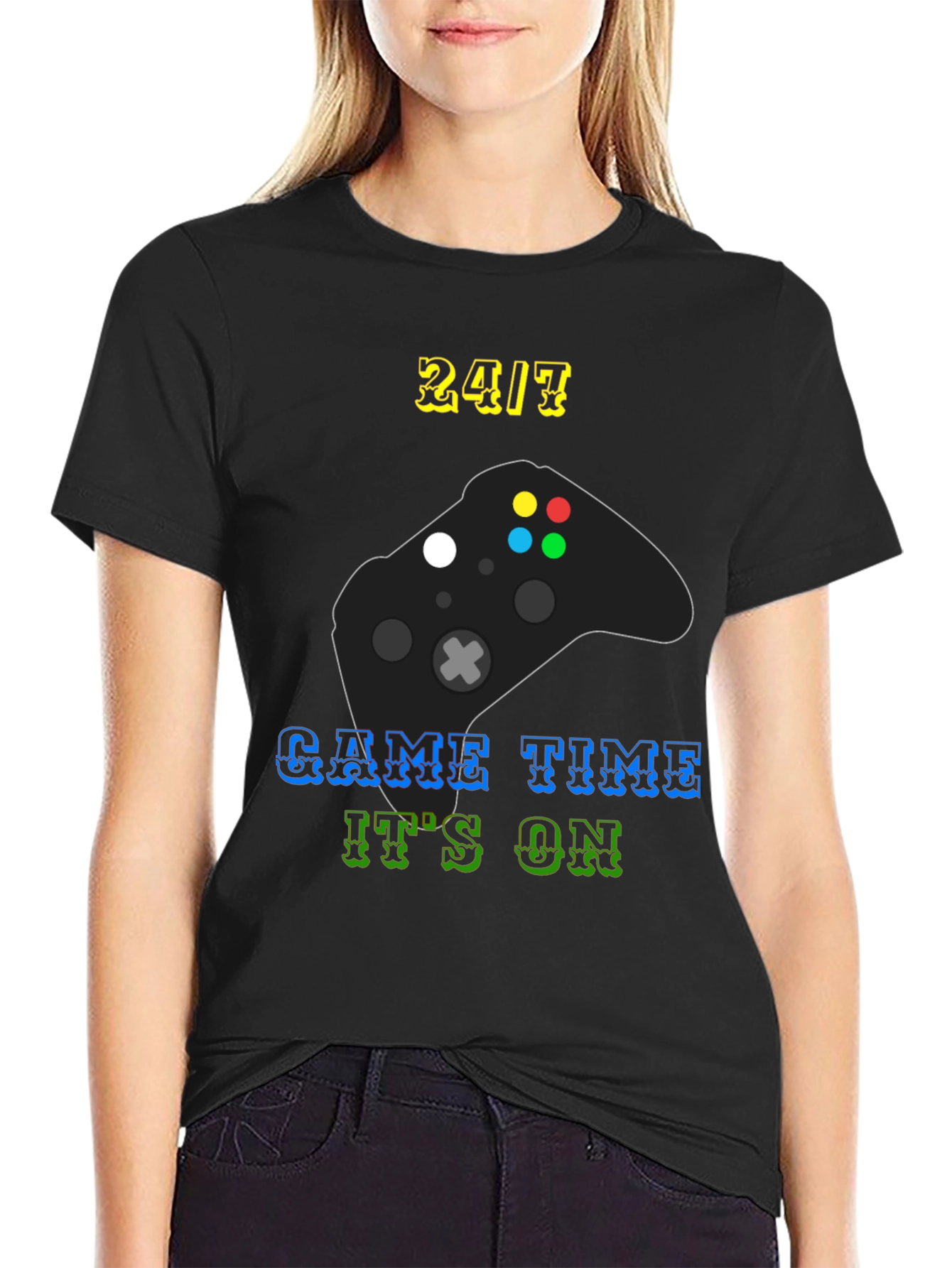 24/7 Game Time T-Shirt - Gamer Style