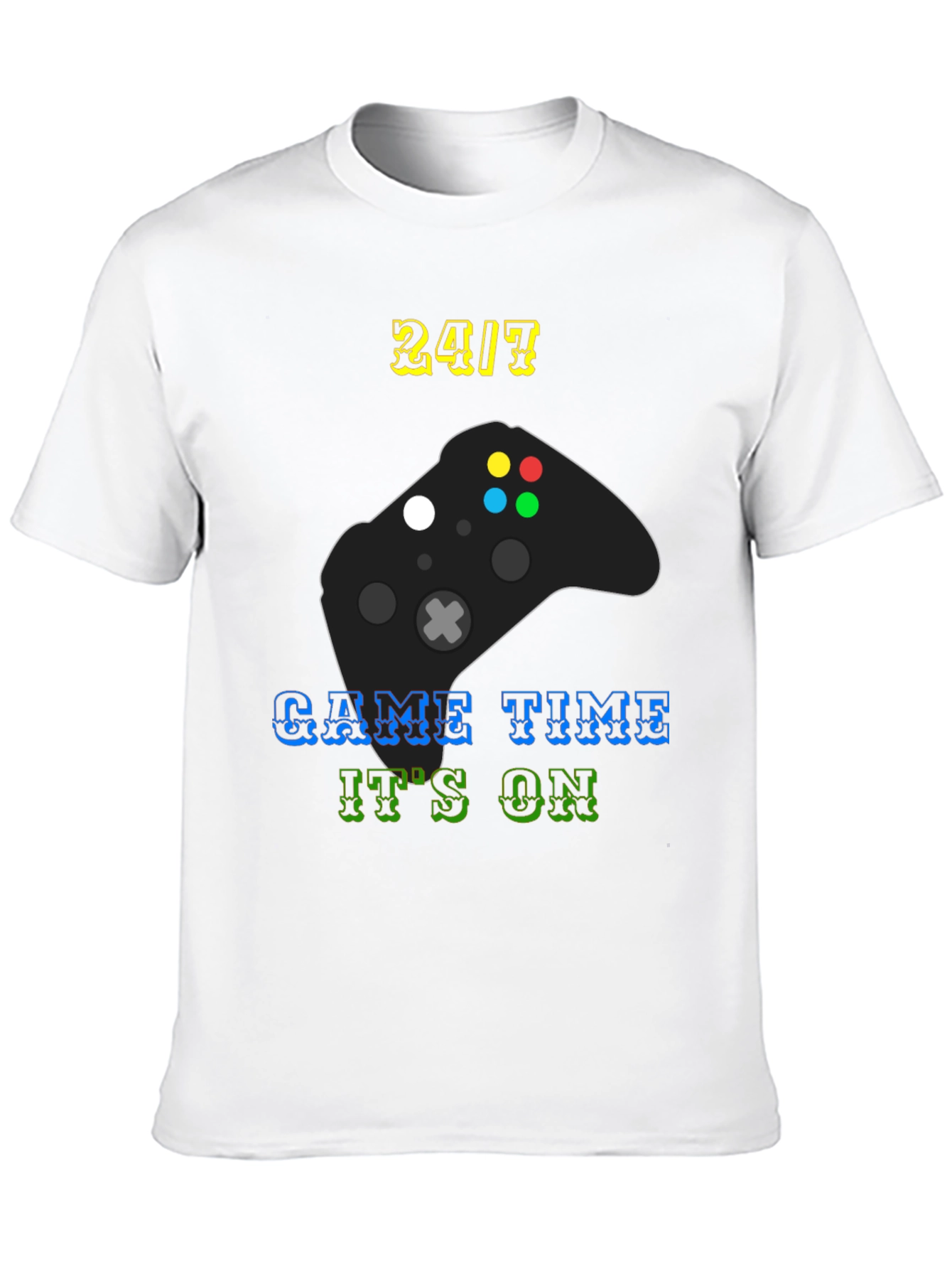 24/7 Game Time T-Shirt - Gamer Style