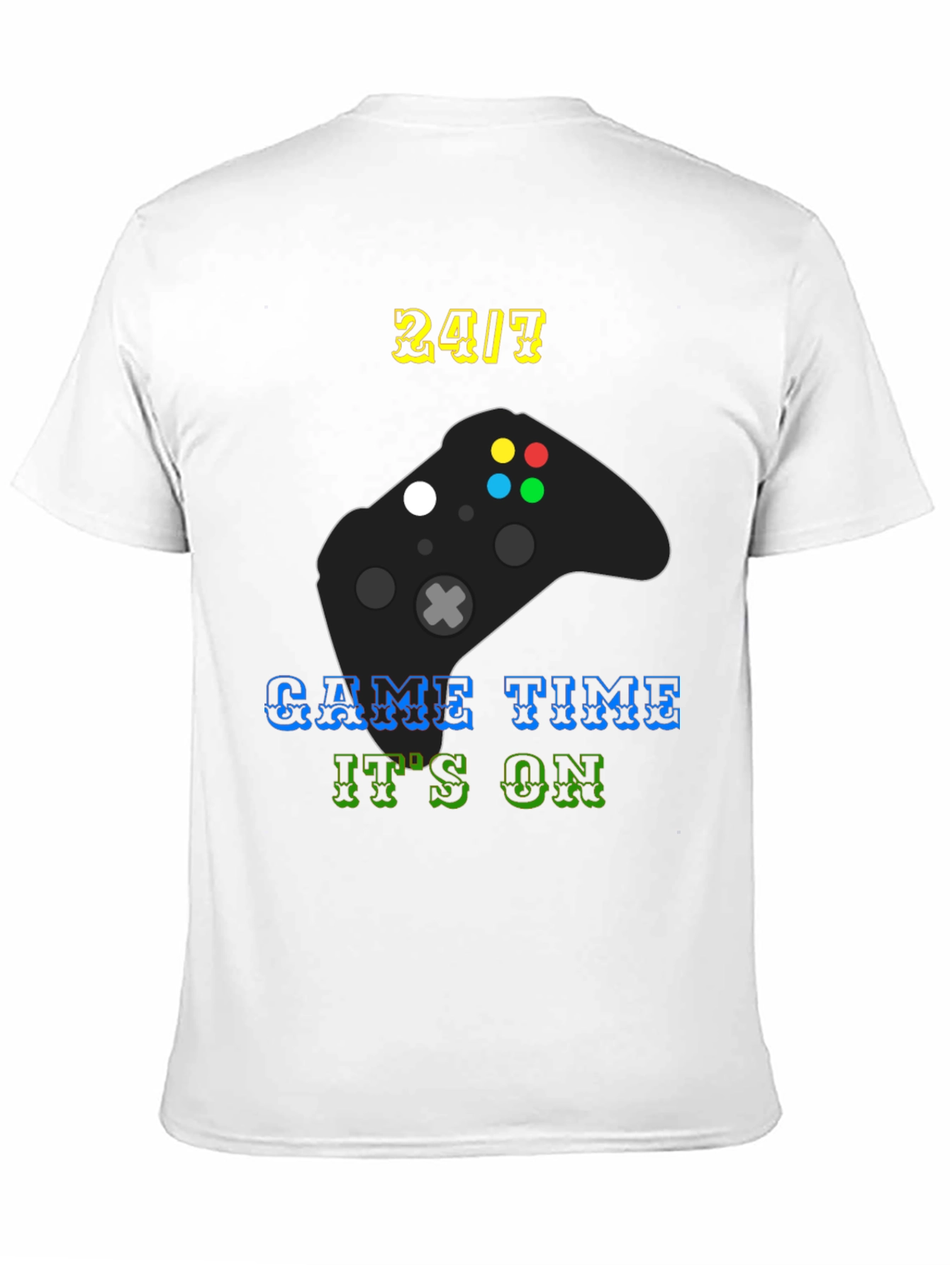 24/7 Game Time T-Shirt - Gamer Style