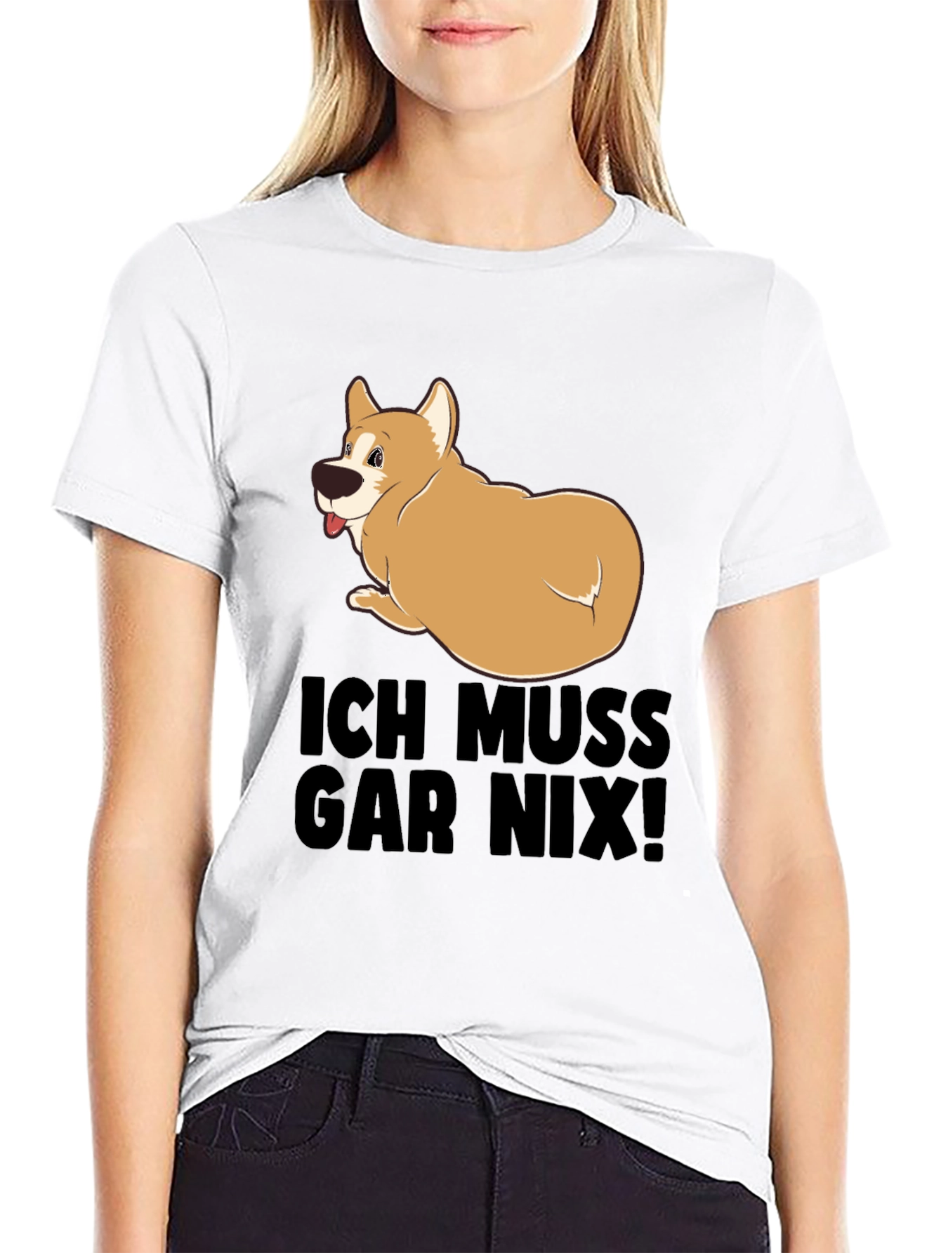 Ich Muss Gar Nix! Relaxed Dog Graphic Tee