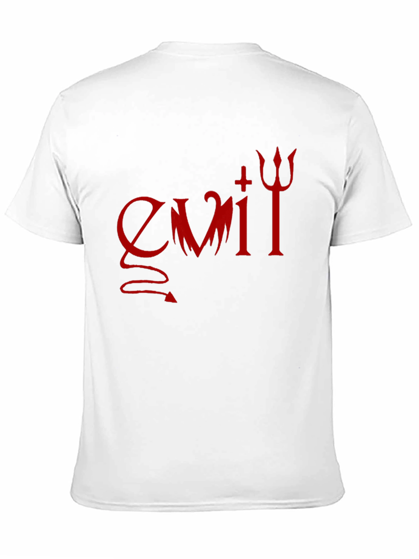 Evil Graphic Print T-Shirt - Dark Humor Tee