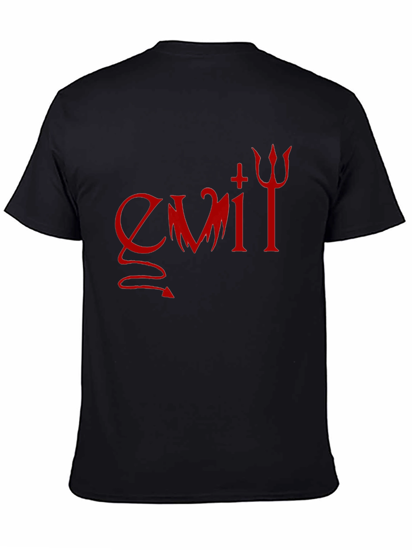 Evil Graphic Print T-Shirt - Dark Humor Tee