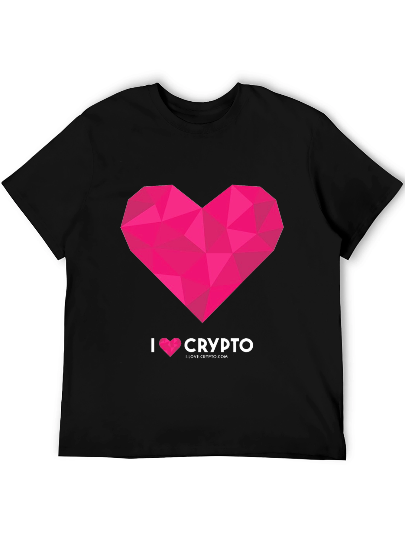 I Heart Crypto Black Graphic Tee