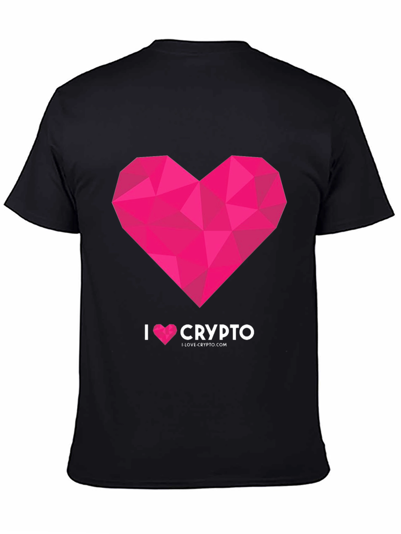 I Heart Crypto Black Graphic Tee