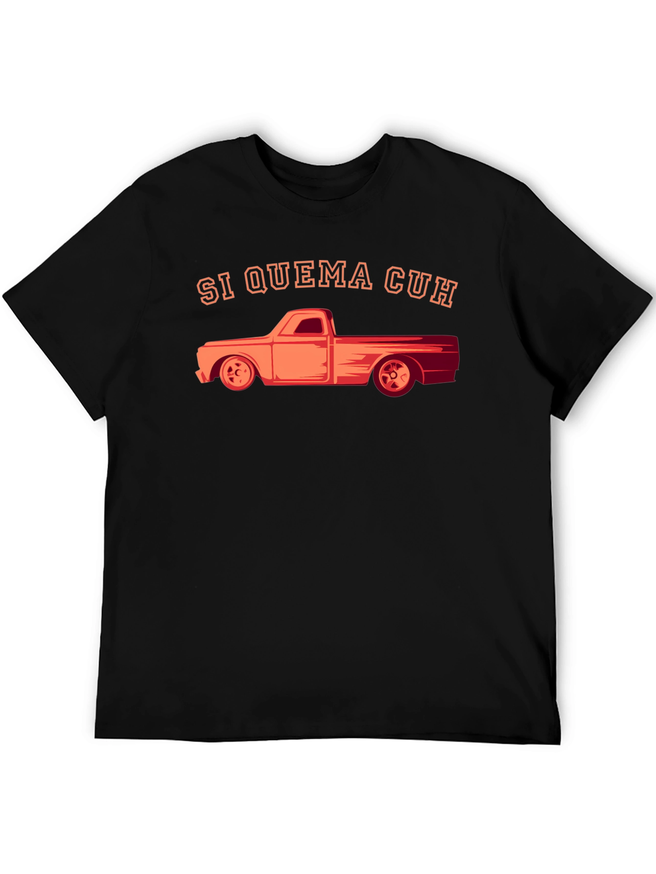 Si Quema Cuh Truck Graphic Tee - Black