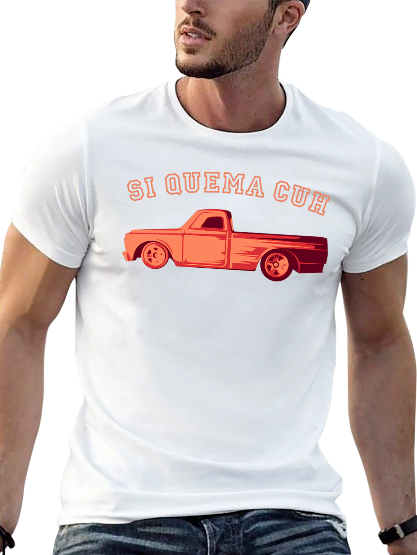Si Quema Cuh Truck Graphic Tee - Black