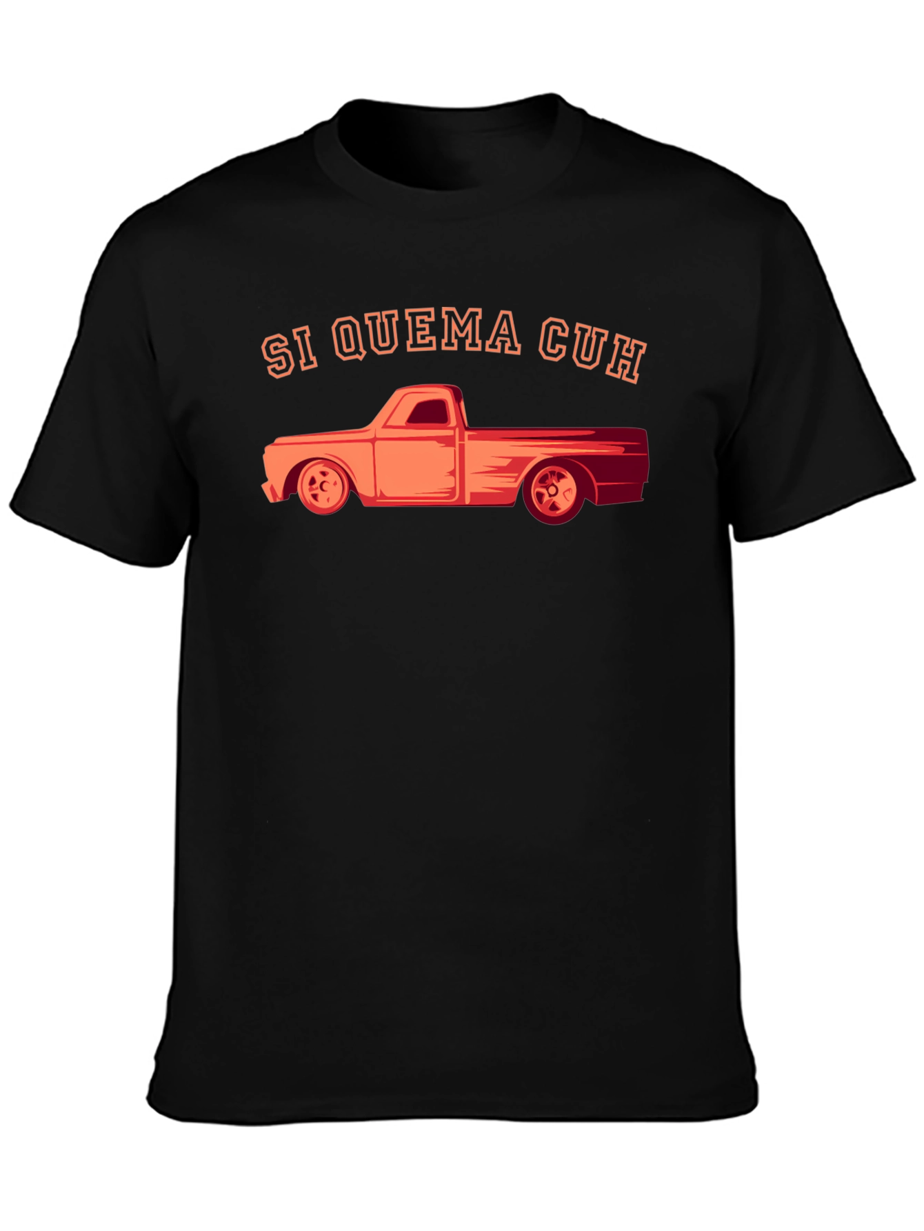 Si Quema Cuh Truck Graphic Tee - Black