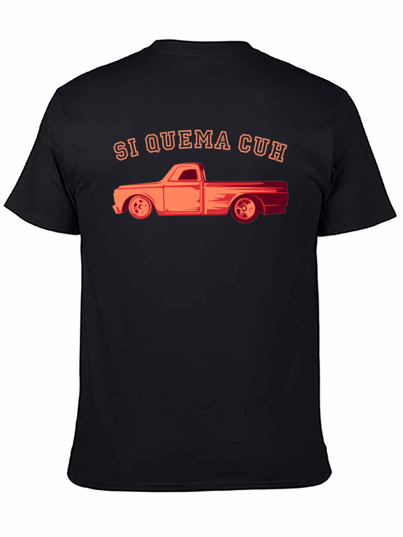 Si Quema Cuh Truck Graphic Tee - Black