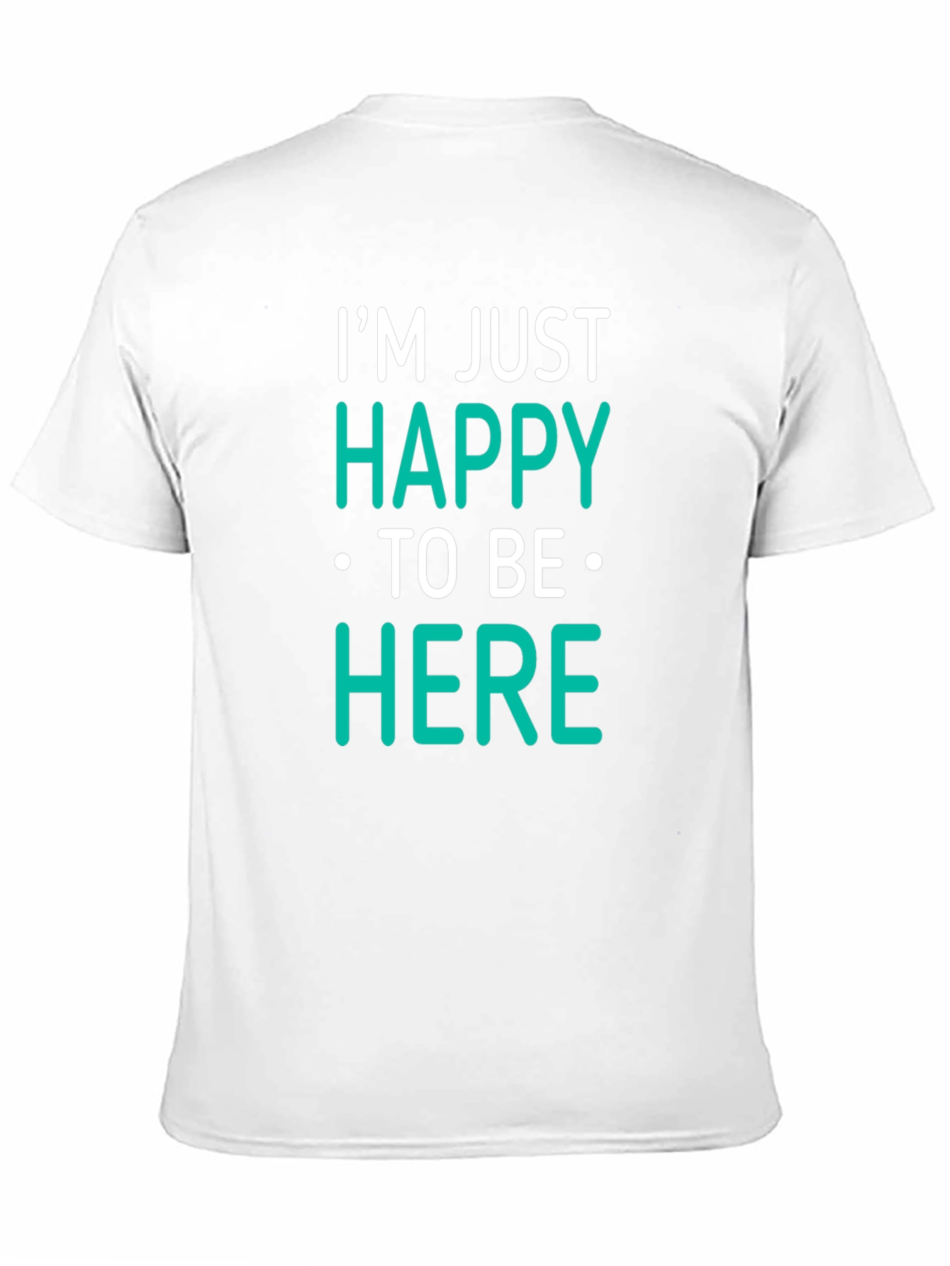 Happy To Be Here Black T-Shirt
