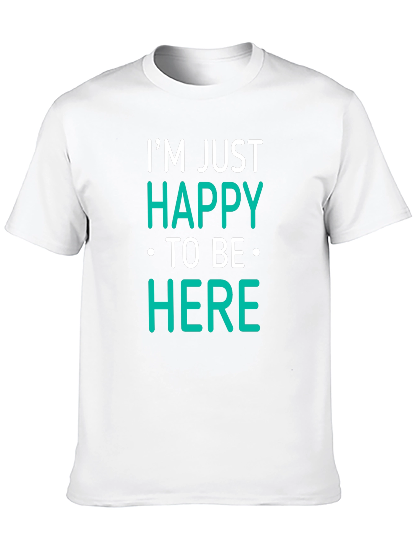 Happy To Be Here Black T-Shirt