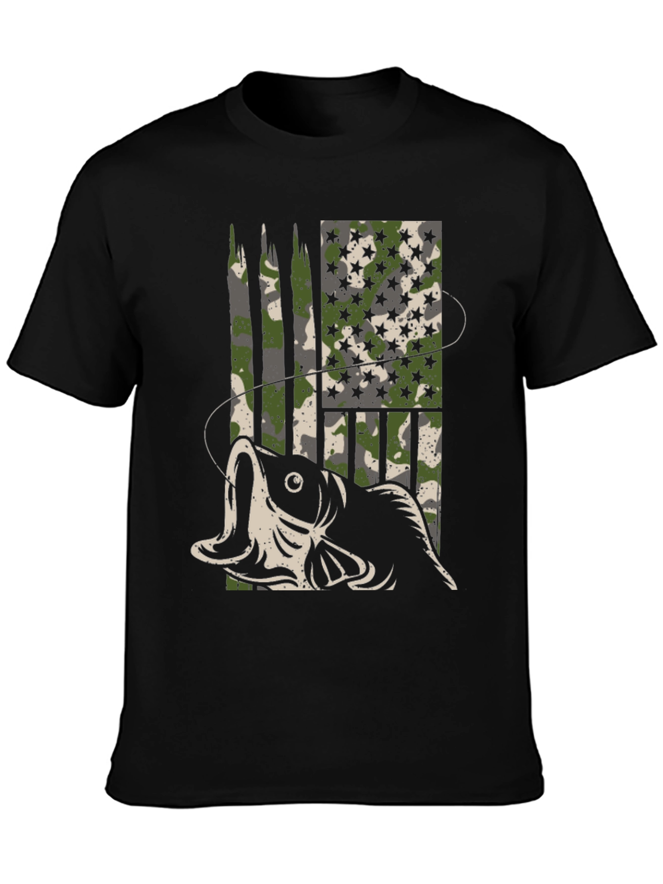 Camouflage Fishing T-Shirt