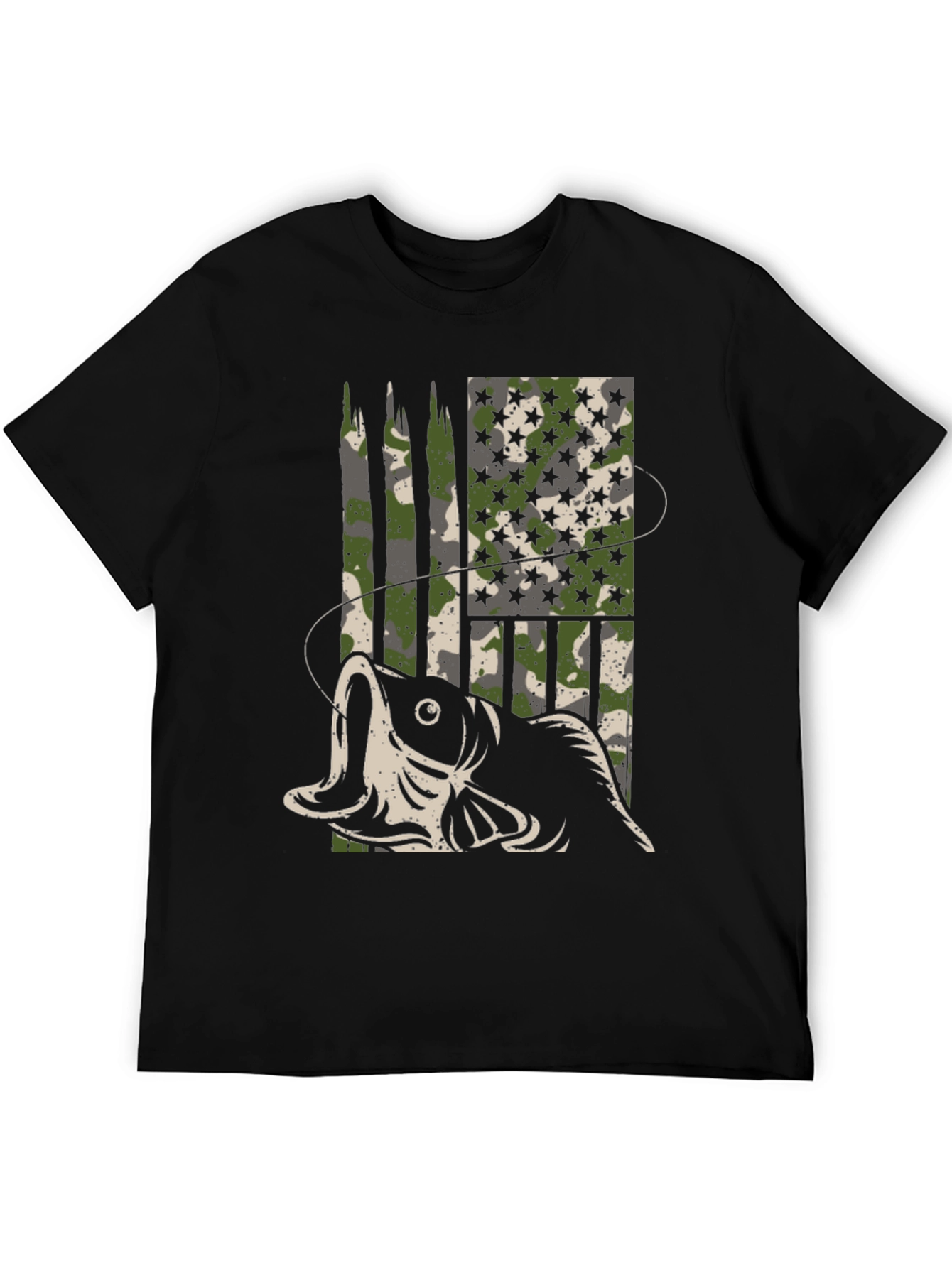Camouflage Fishing T-Shirt
