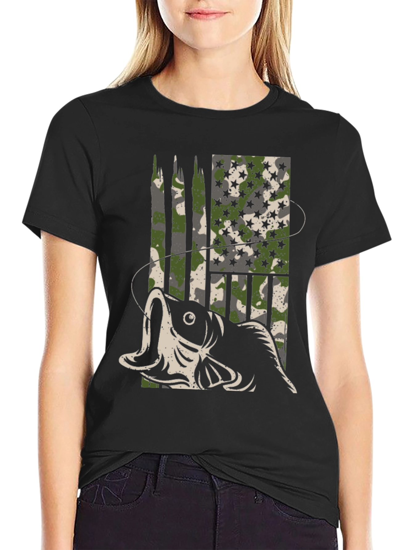 Camouflage Fishing T-Shirt