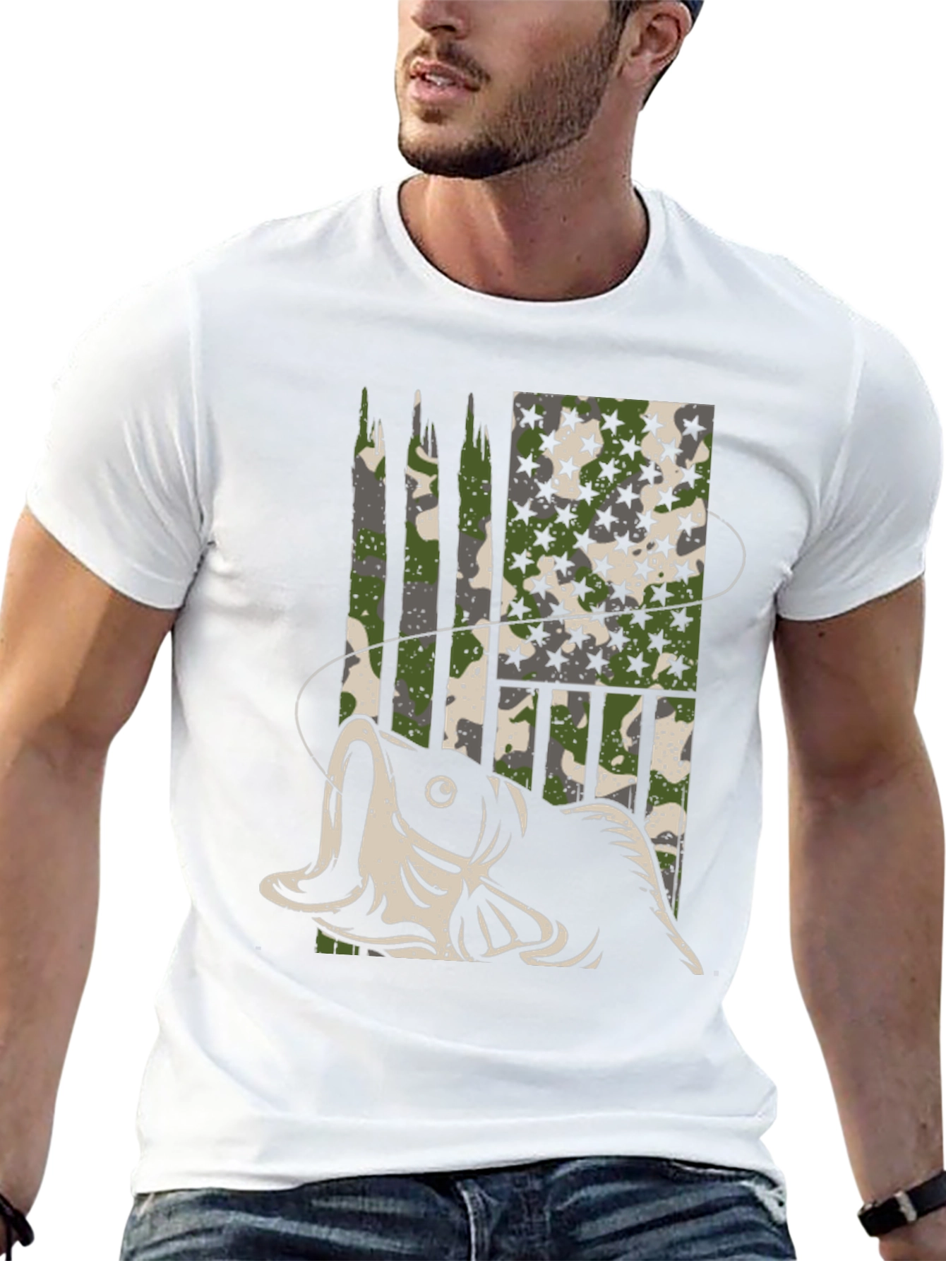 Camouflage Fishing T-Shirt