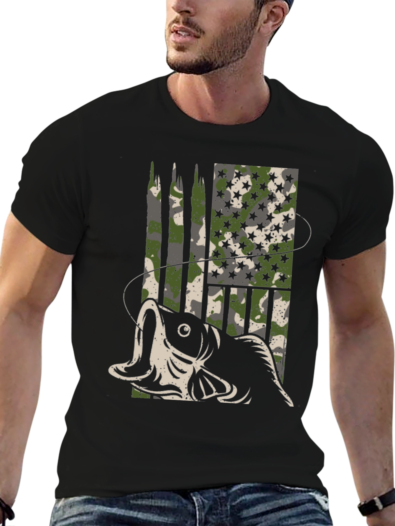 Camouflage Fishing T-Shirt