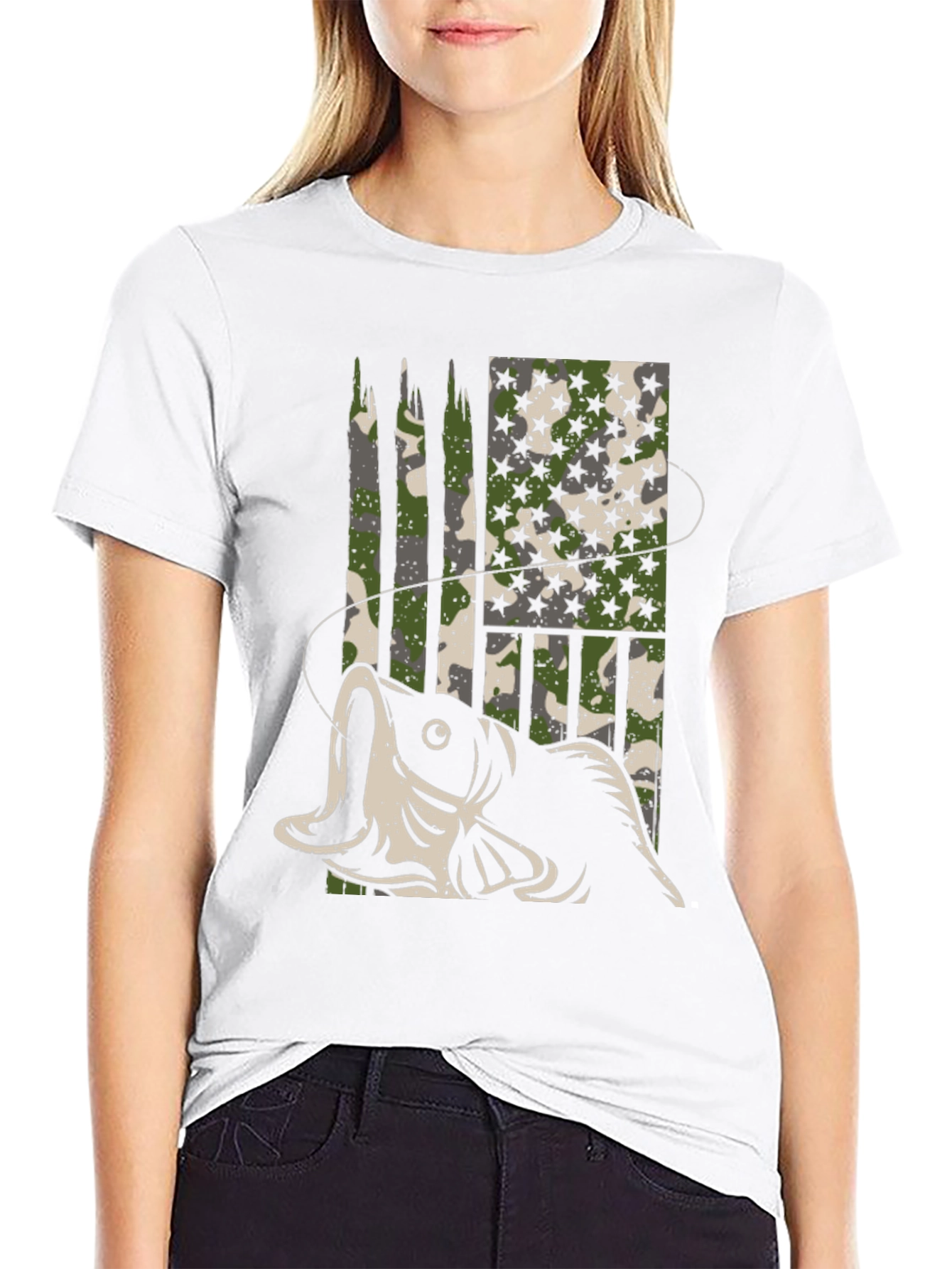 Camouflage Fishing T-Shirt