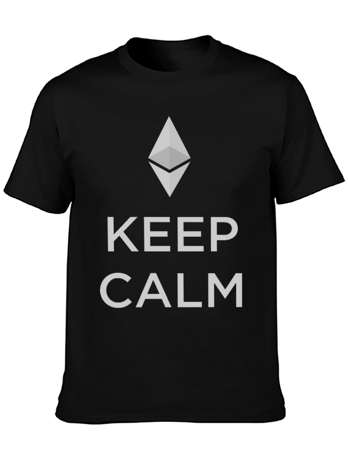 Keep Calm Ethereum Crypto Black T-Shirt