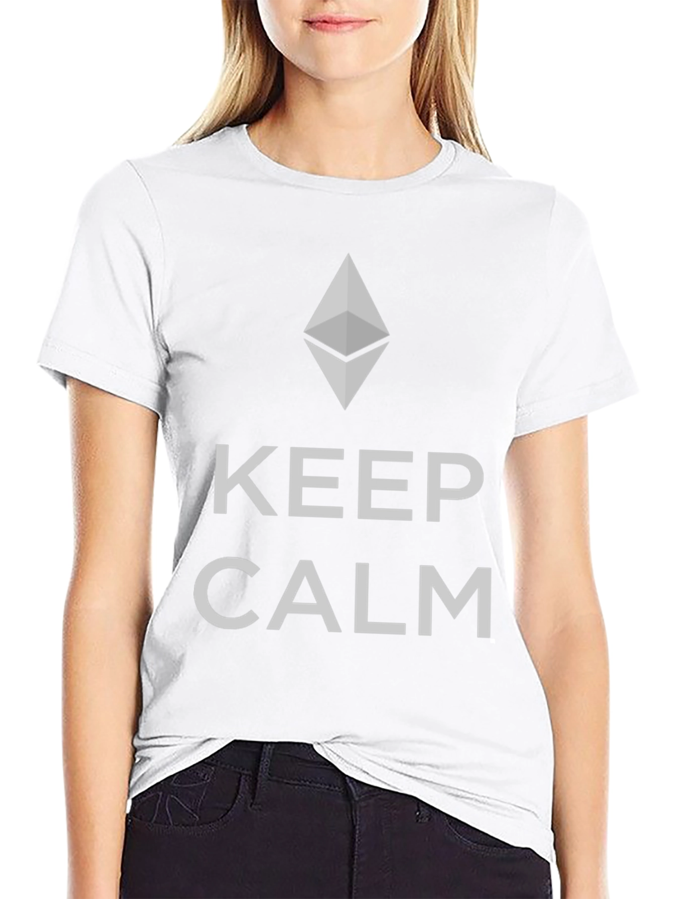 Keep Calm Ethereum Crypto Black T-Shirt