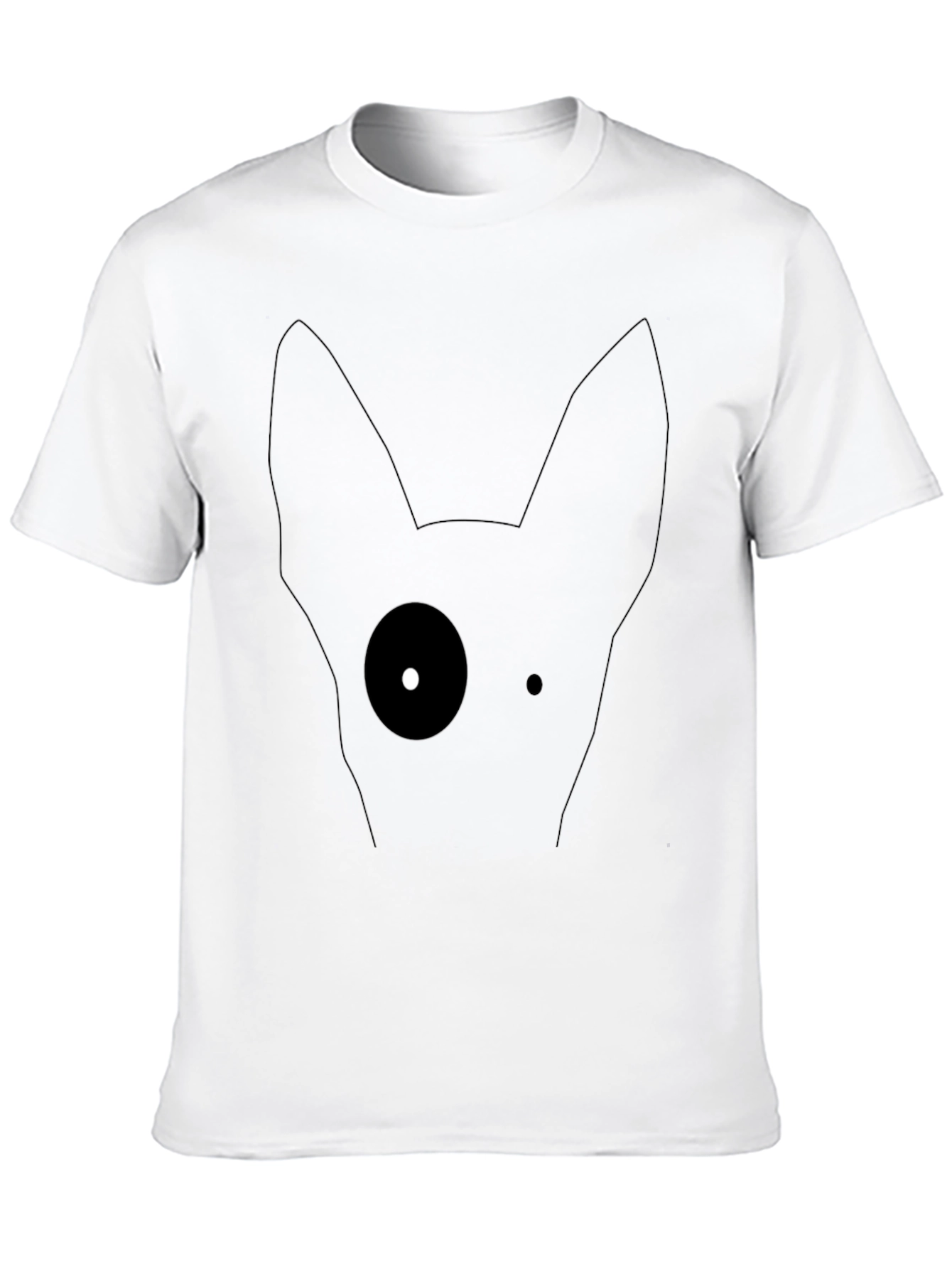 Minimalist Dog Graphic T-Shirt