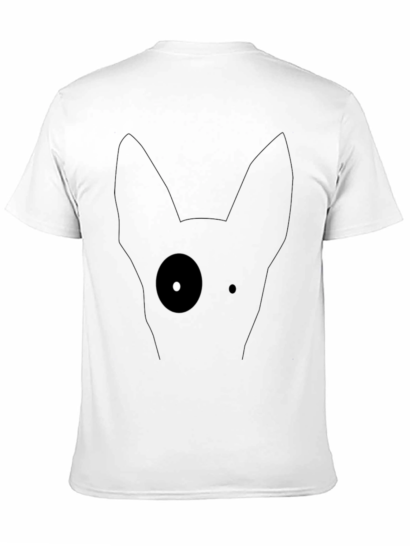 Minimalist Dog Graphic T-Shirt