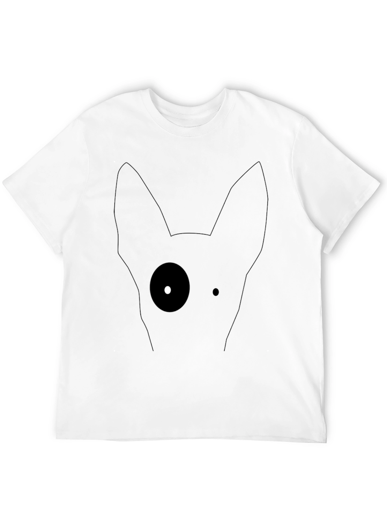 Minimalist Dog Graphic T-Shirt