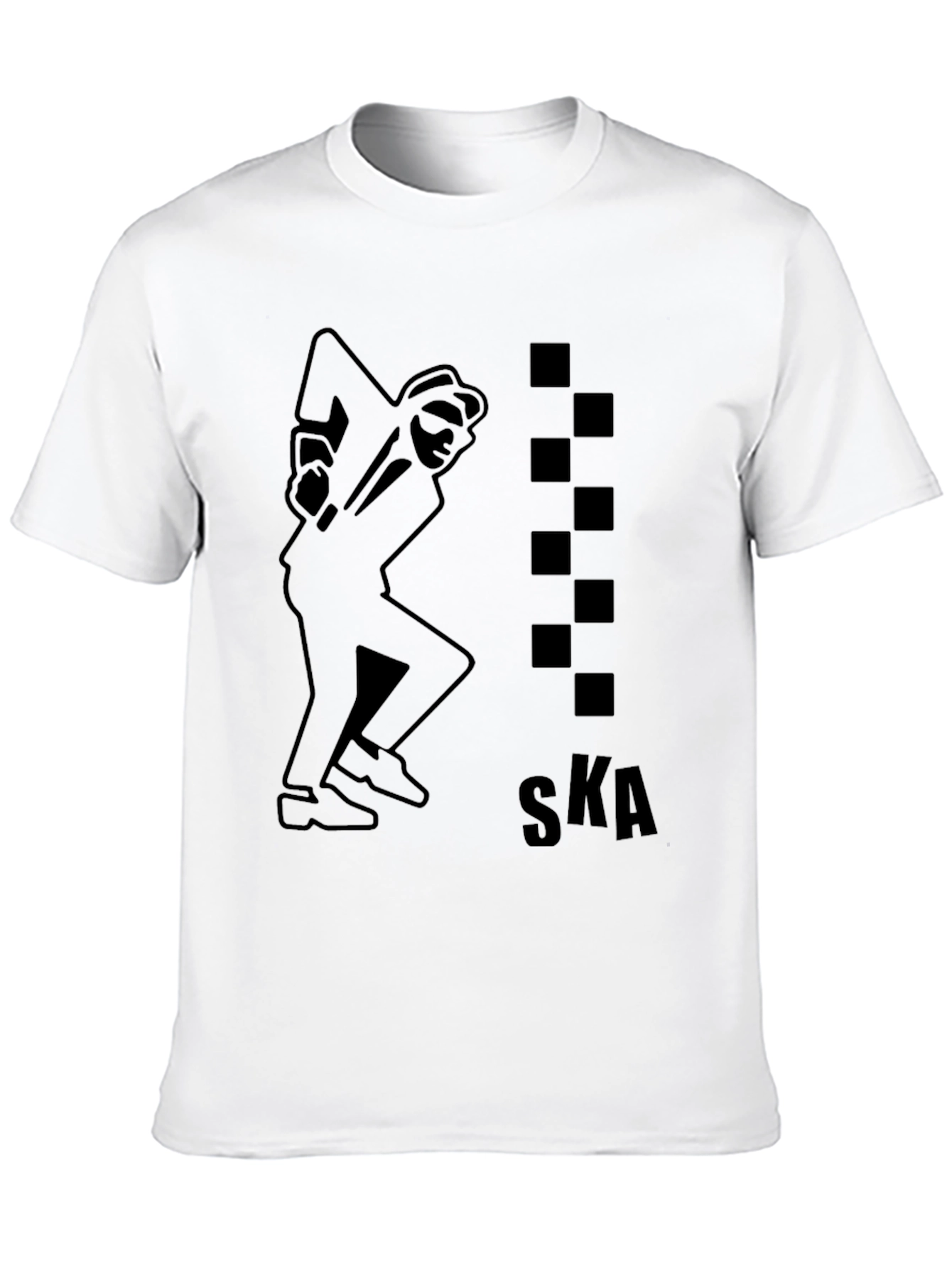 Mens Black Ska Graphic Tee