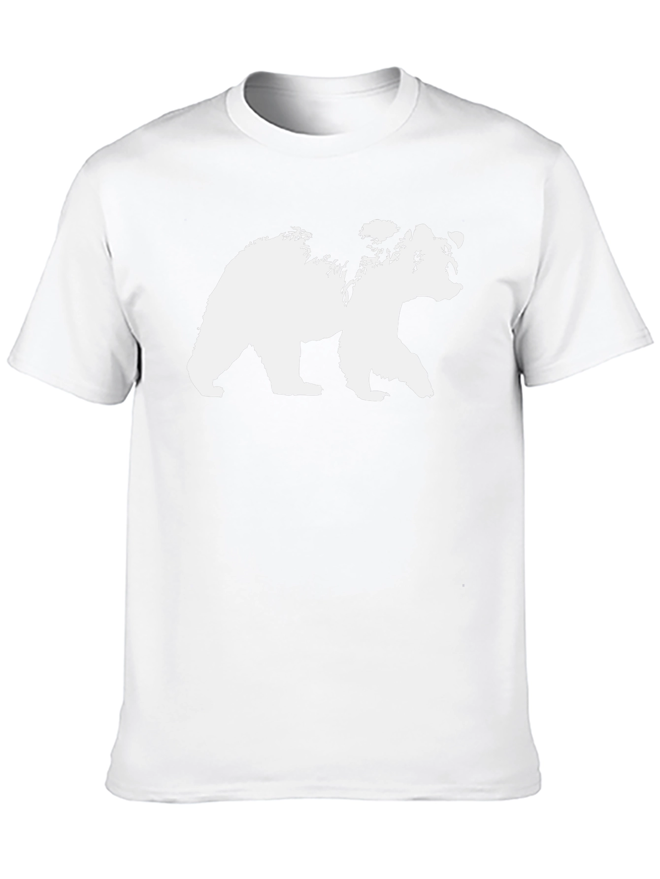 Bear Graphic Tee - Black Cotton T-Shirt