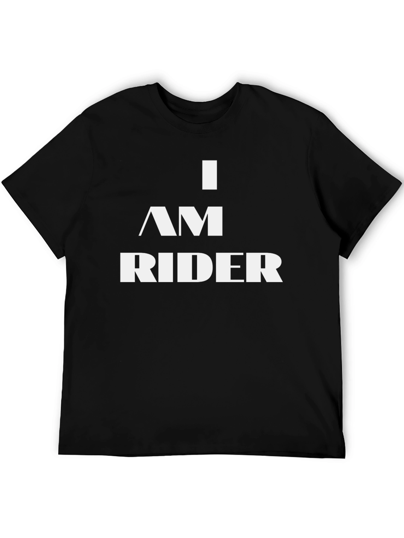 I am a Rider Black Graphic T-Shirt