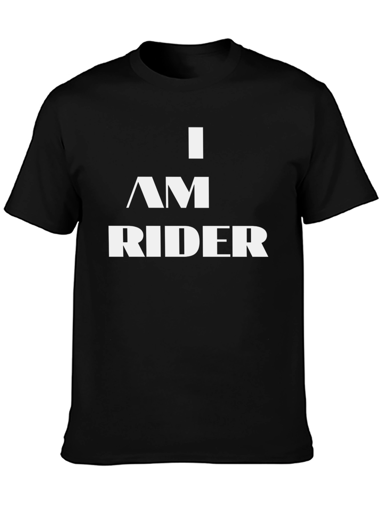 I am a Rider Black Graphic T-Shirt