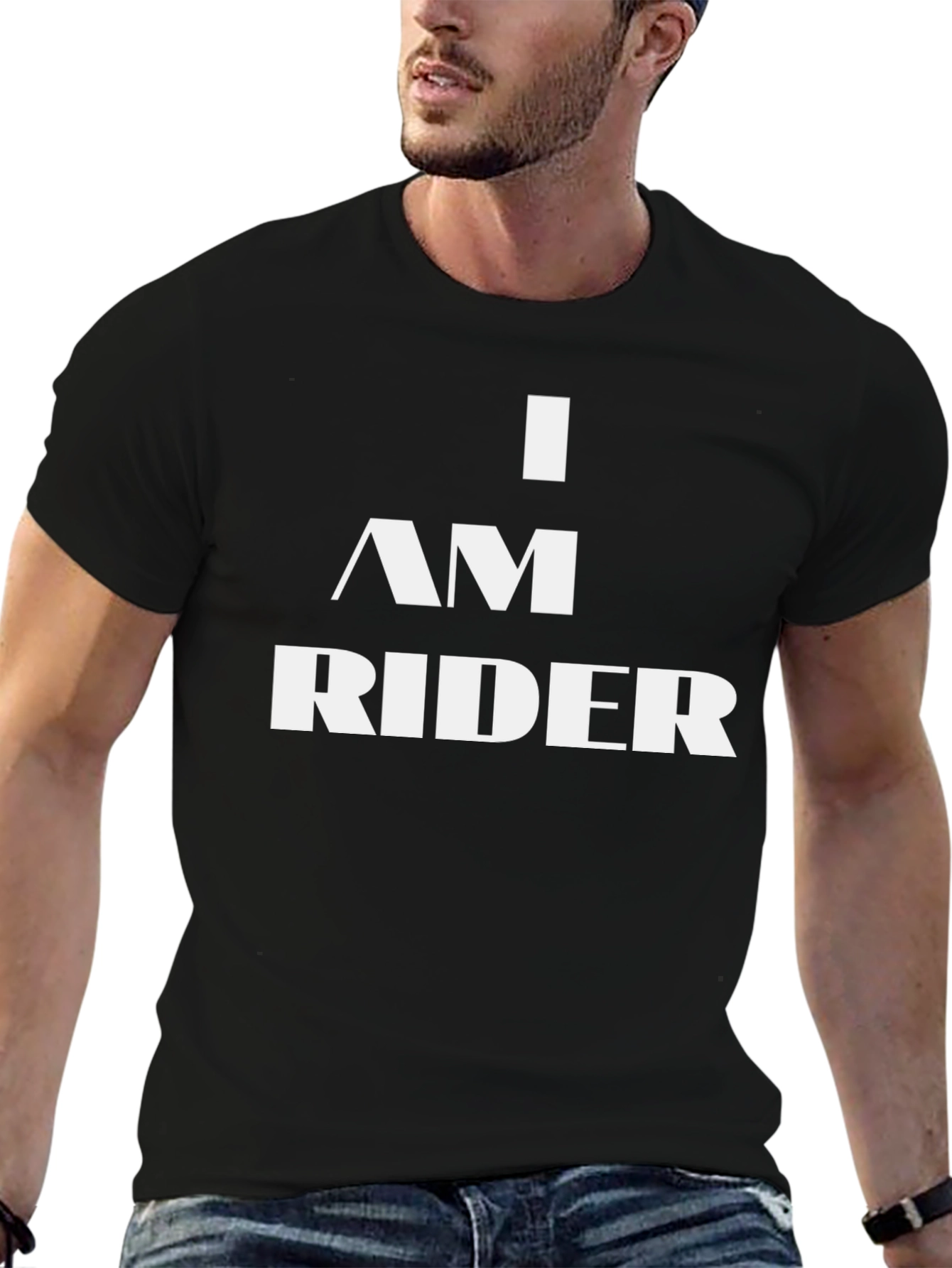 I am a Rider Black Graphic T-Shirt