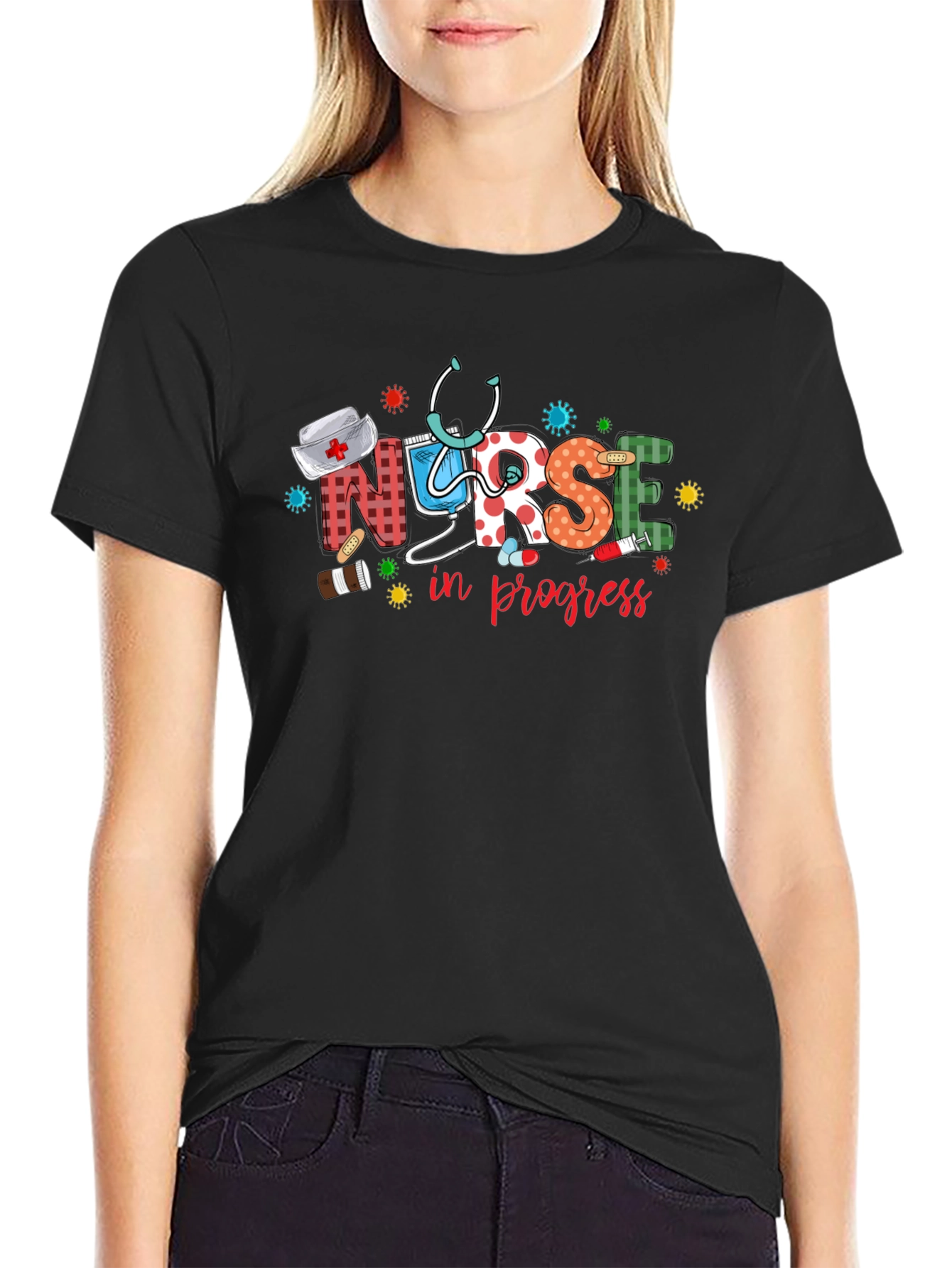 Nurse in Progress Graphic T-Shirt