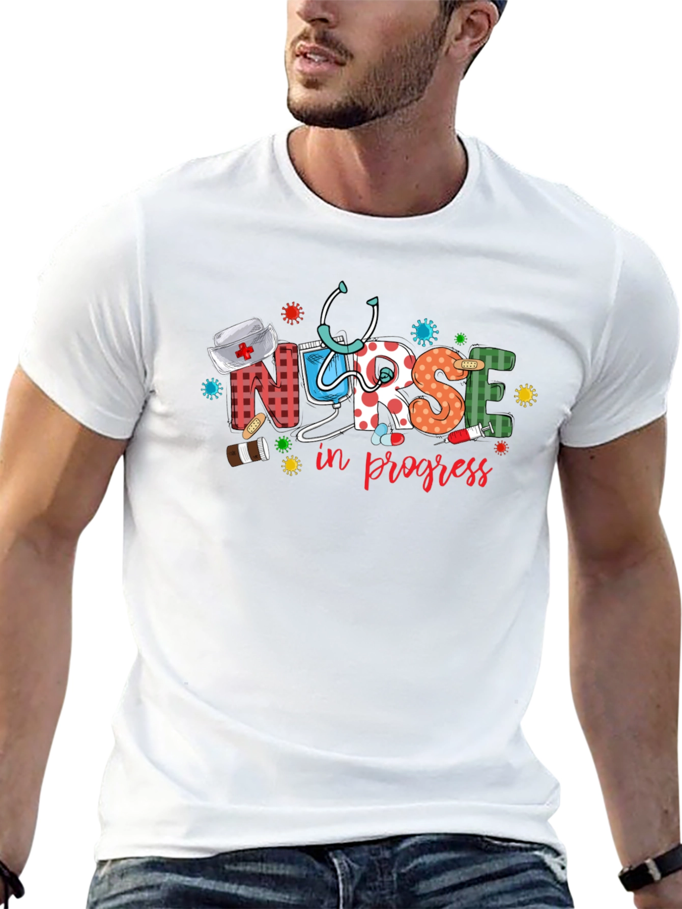Nurse in Progress Graphic T-Shirt