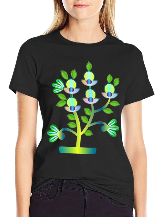 Artistic Tree Graphic Tee - Unique Design