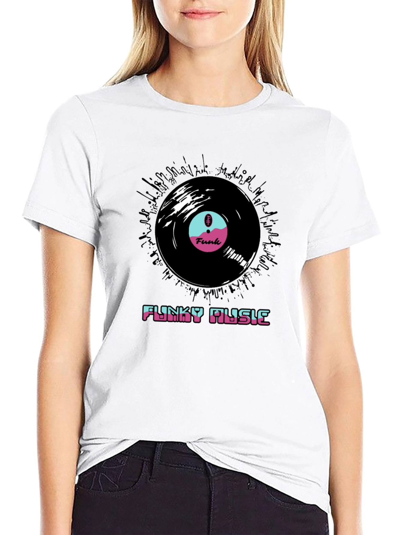 Funky Music Vinyl Record T-Shirt