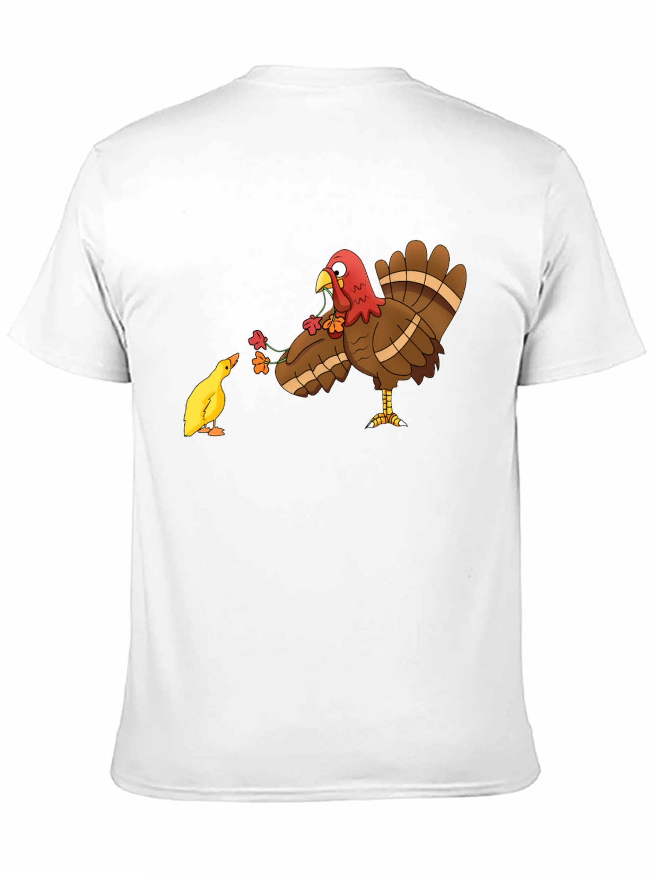 Thanksgiving Turkey & Chick T-Shirt - Holiday Graphic Tee