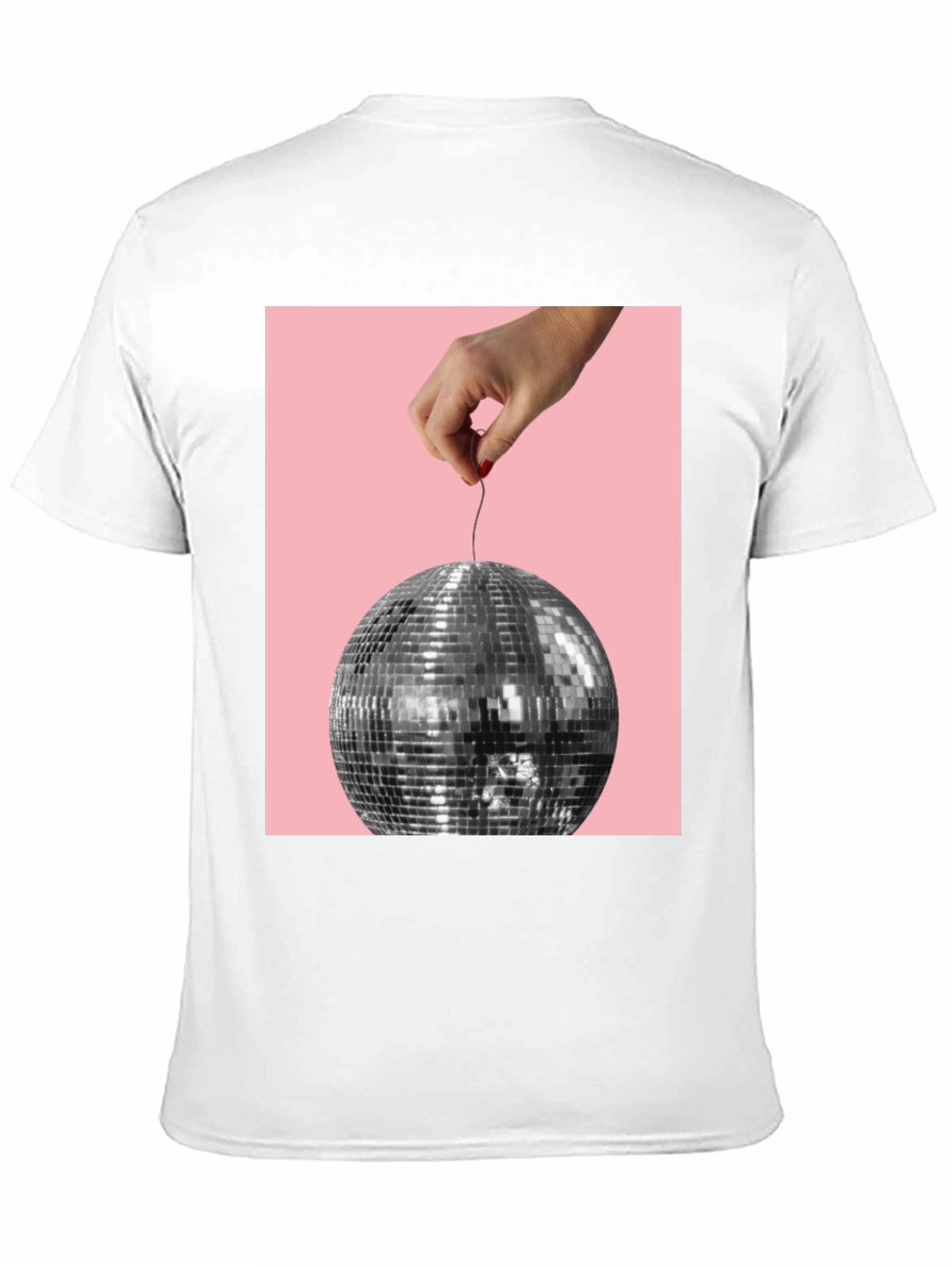 Disco Ball Graphic Tee - Stylish Party Shirt