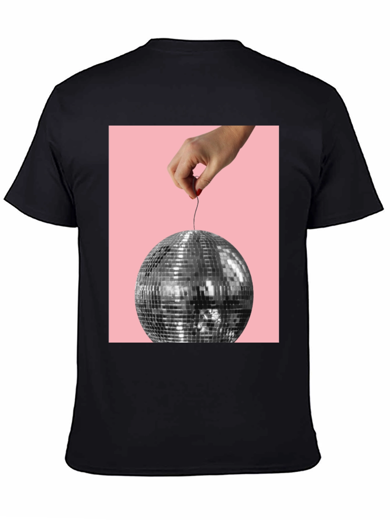 Disco Ball Graphic Tee - Stylish Party Shirt