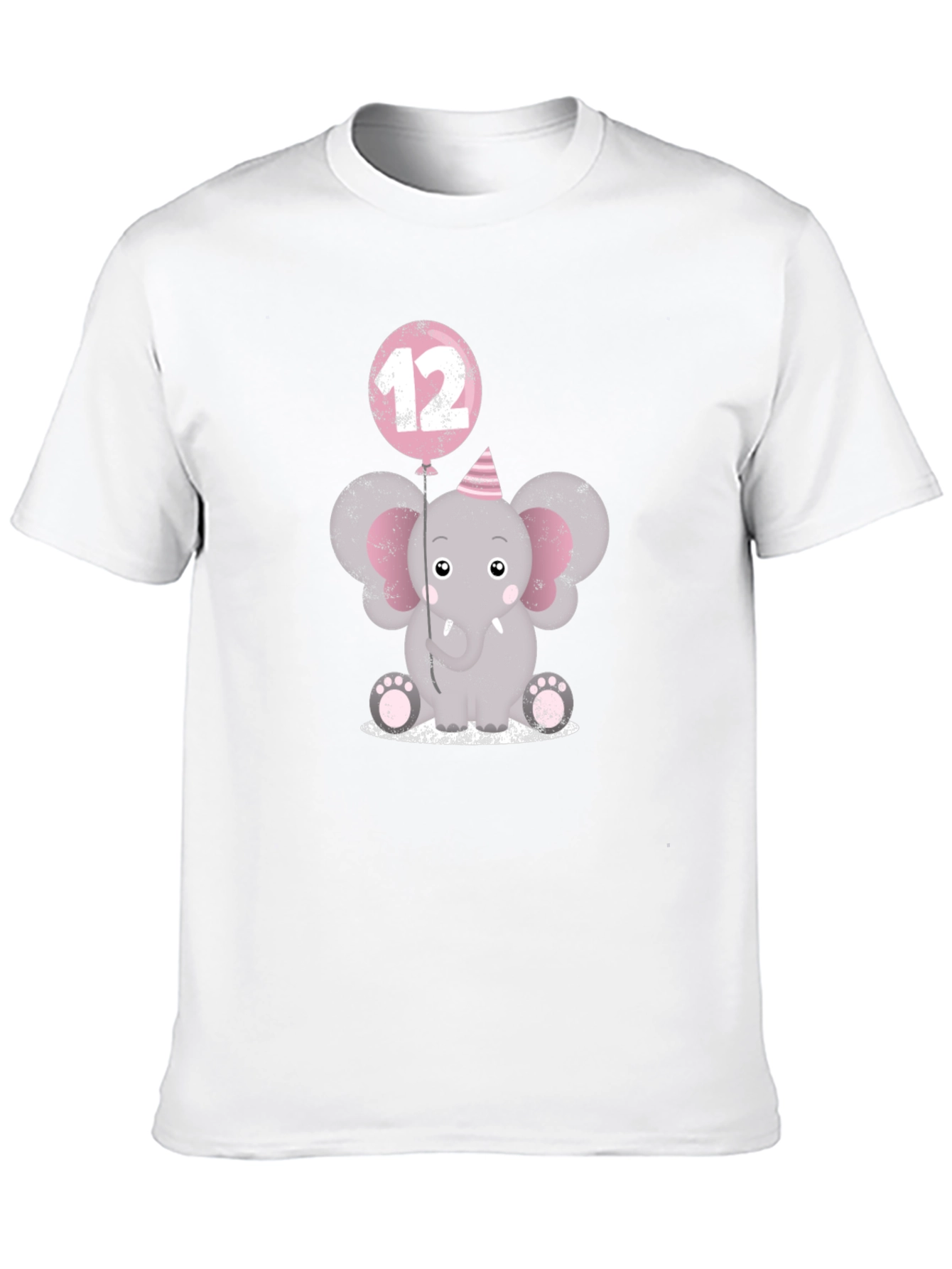 Cute Elephant 12th Birthday T-Shirt